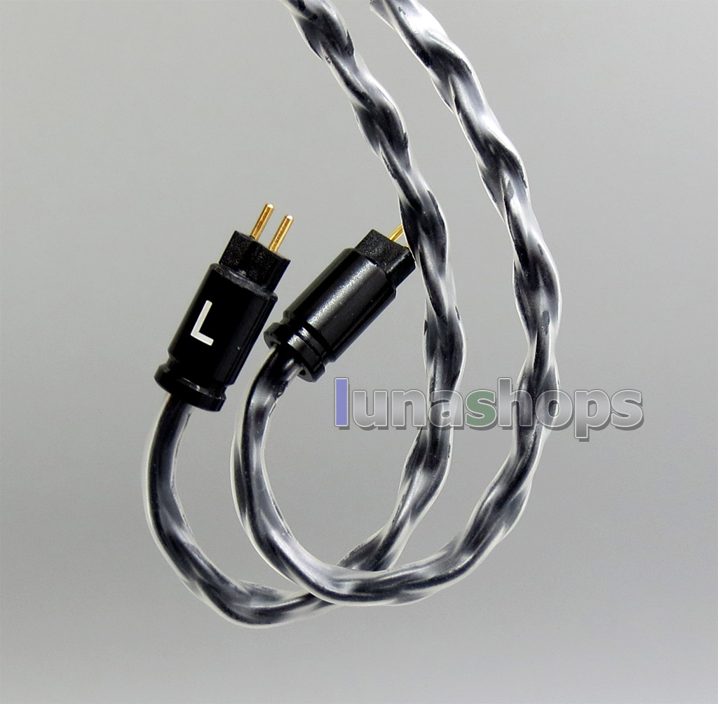 Black 8 core 2.5mm 3.5mm 4.4mm Balanced 0.78mm 2Pin Pure OCC silver Plated Earphone Cable For W4r KZ UM3x 1964 Custom BA
