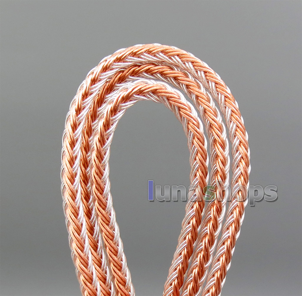 6.5mm 3.5mm 16 Cores OCC Silver Plated Mixed Headphone Cable For Sennheiser HD598 HD558 HD518 Over-Ear