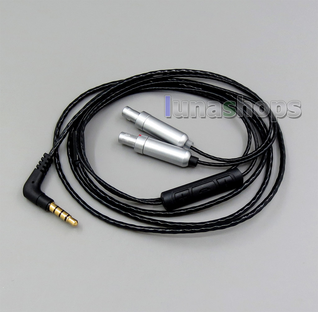 With Mic Remote Volume Cable For Sennheiser HD800 HD800s Enigma Acoustics Dharma D1000 Headphone Earphone