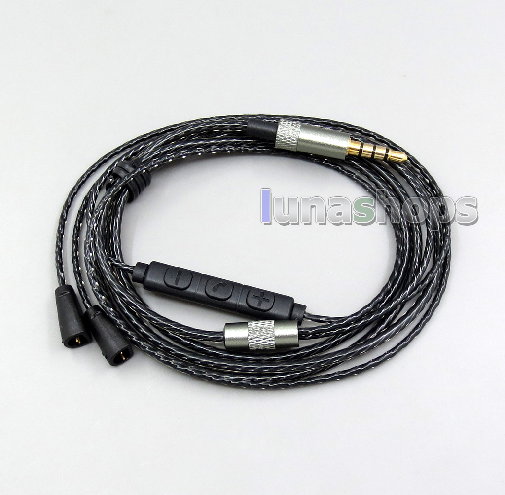 Mic Remote OFC Copper Earphone Cable For Sennheiser IE8 IE8i IE800