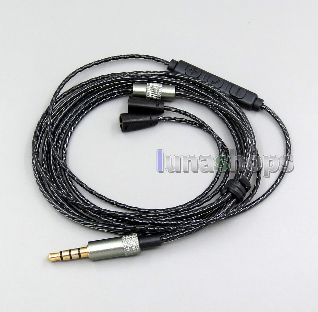 Mic Remote OFC Copper Earphone Cable For Sennheiser IE8 IE8i IE800