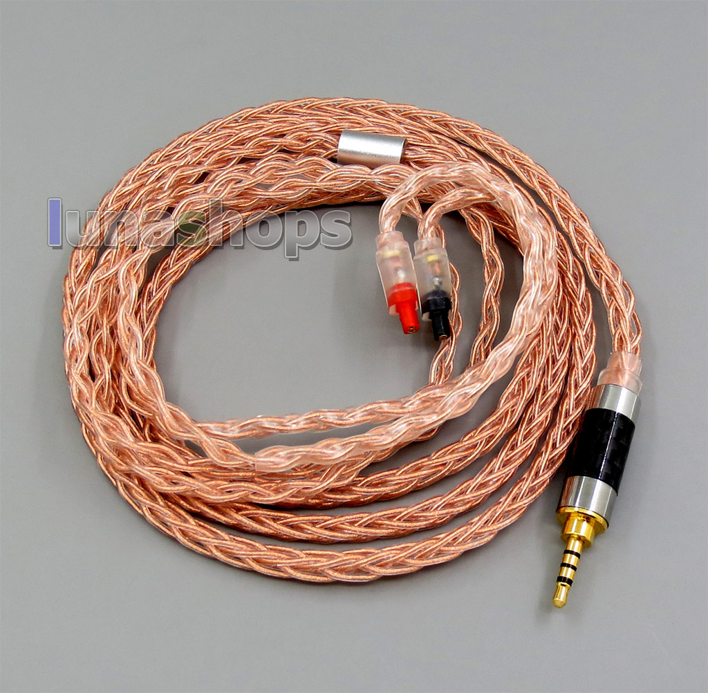 8 core 2.5mm 4.4mm Balanced MMCX Pure OCC Copper Earphone Cable For Audio-Technica ATH-IM50 IM70 IM03 IM02 01