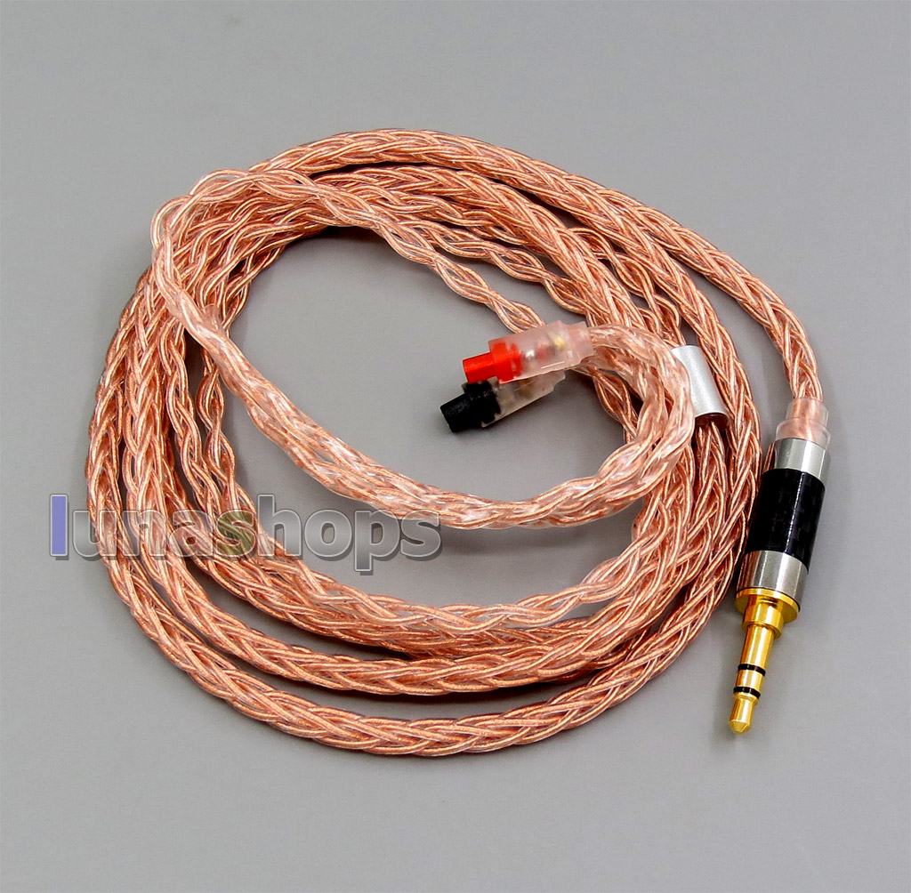 8 core 2.5mm 4.4mm Balanced MMCX Pure OCC Copper Earphone Cable For Audio-Technica ATH-IM50 IM70 IM03 IM02 01