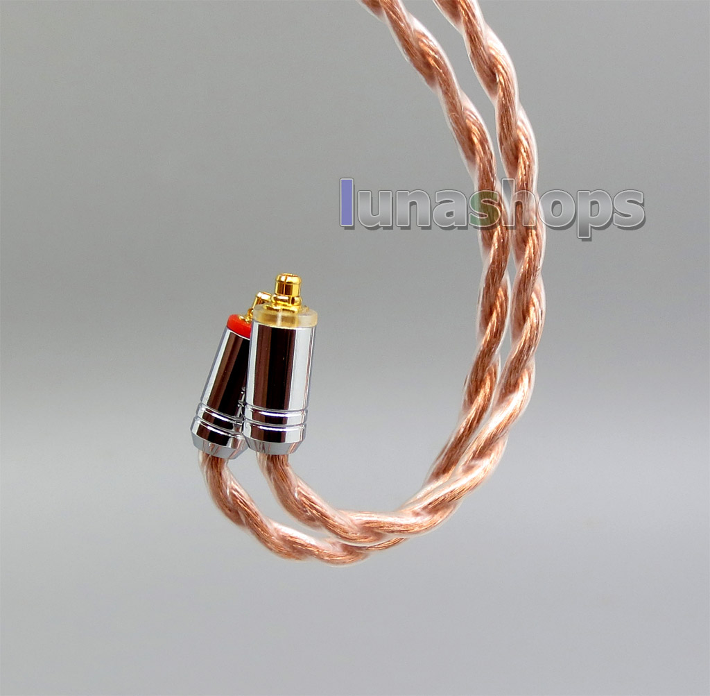 4 core 2.5mm 3.5mm 4.4mm Balanced MMCX Pure 7N OCC 1.5mm Diameter Earphone Cable For SE535 SE846 Se215 Custom 5 BA