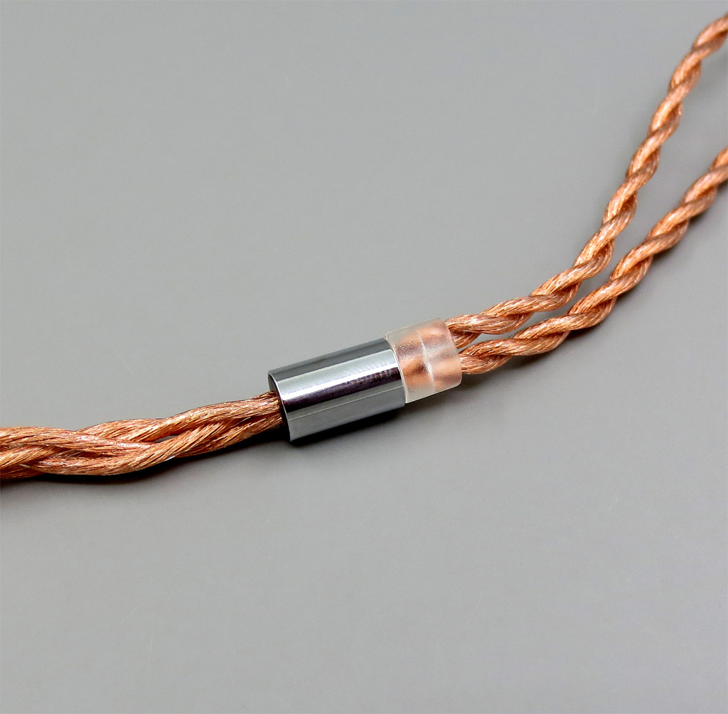 4 core 2.5mm 3.5mm 4.4mm Balanced MMCX Pure 7N OCC 1.5mm Diameter Earphone Cable For SE535 SE846 Se215 Custom 5 BA