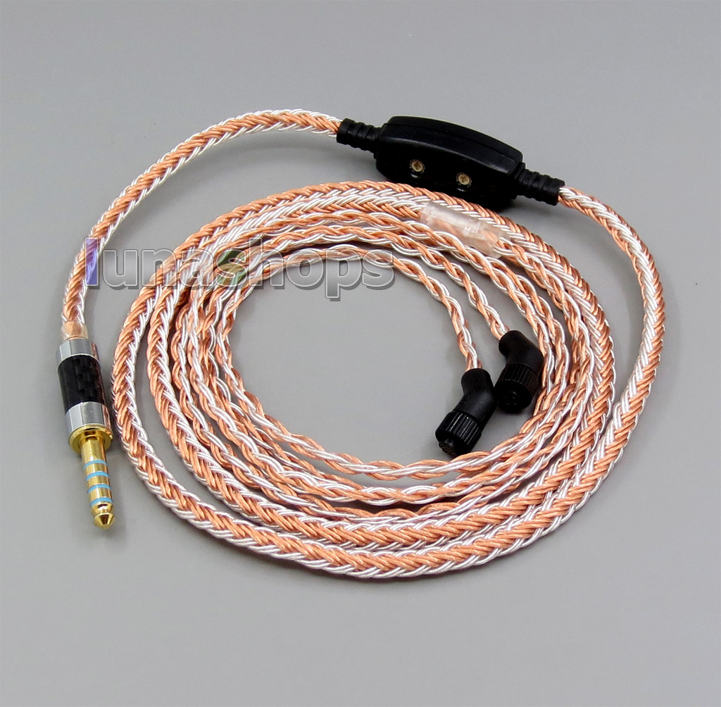 4.4mm Balanced 16 Cores OCC Silver Mixed Headphone Cable For AKR03 Roxxane JH Audio JH24 Layla Angie AK380 AK240