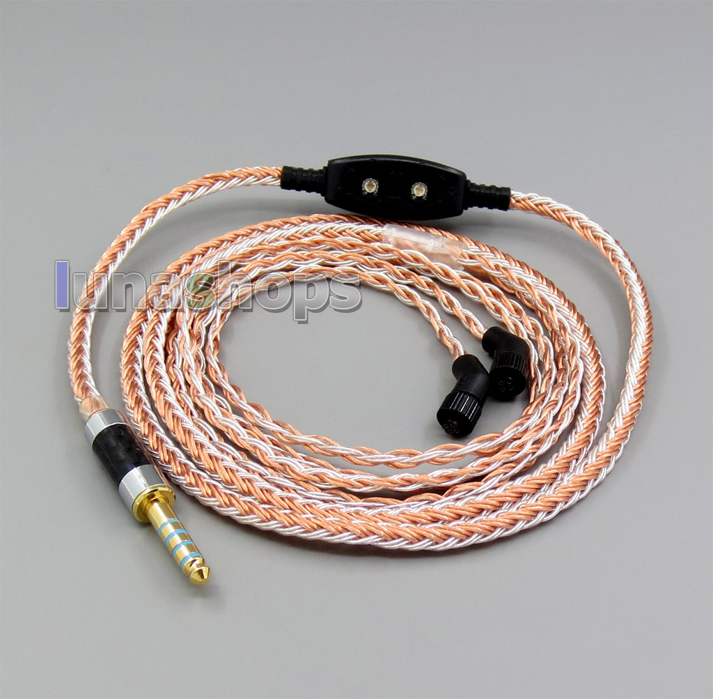 4.4mm Balanced 16 Cores OCC Silver Mixed Headphone Cable For AKR03 Roxxane JH Audio JH24 Layla Angie AK380 AK240