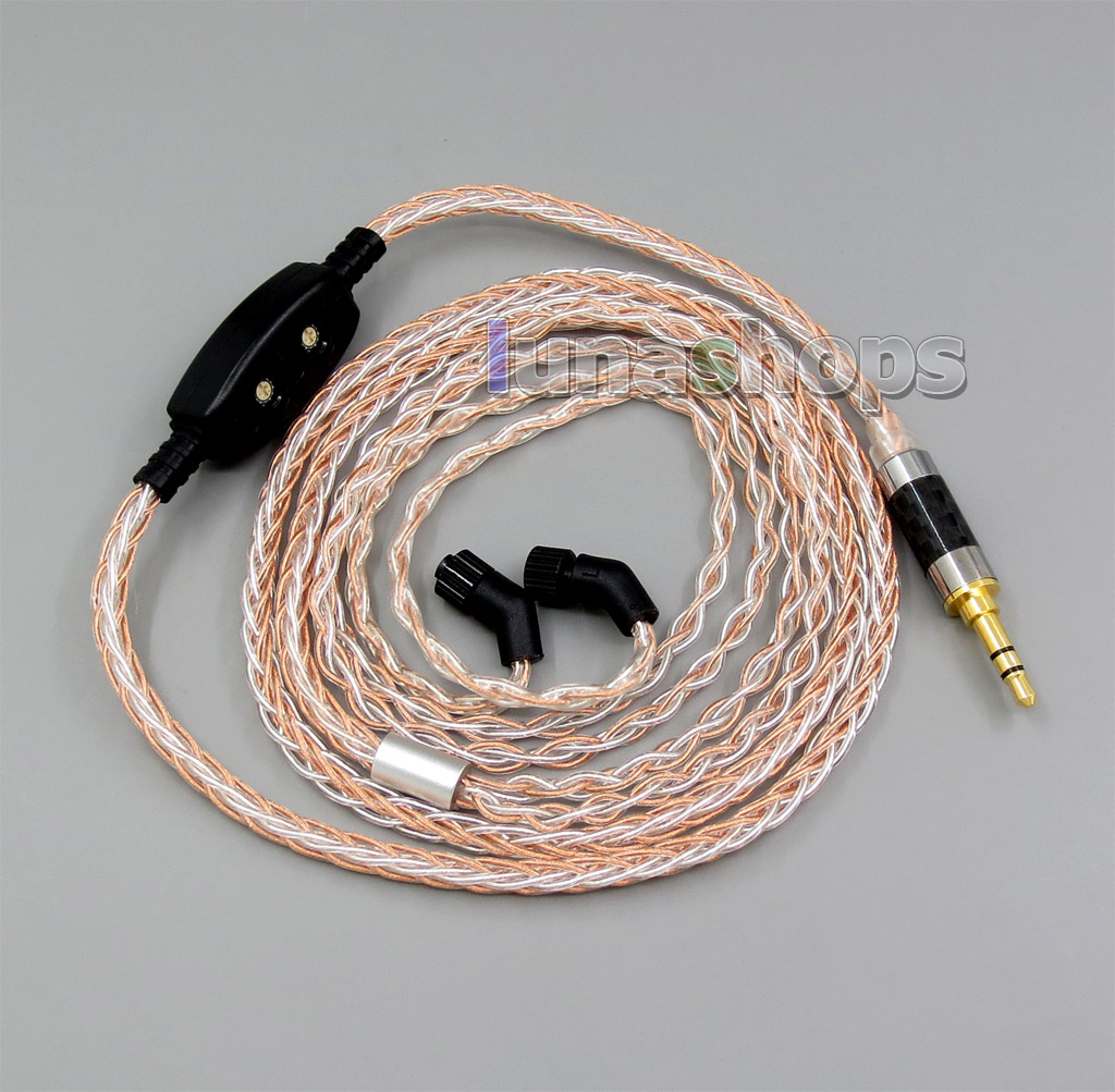 8 core 2.5mm 3.5mm 4.4mm Balanced MMCX Pure OCC silver Plated Earphone Cable For AKR03 Roxxane JH24 Layla Angie AK70 AK380 KANN