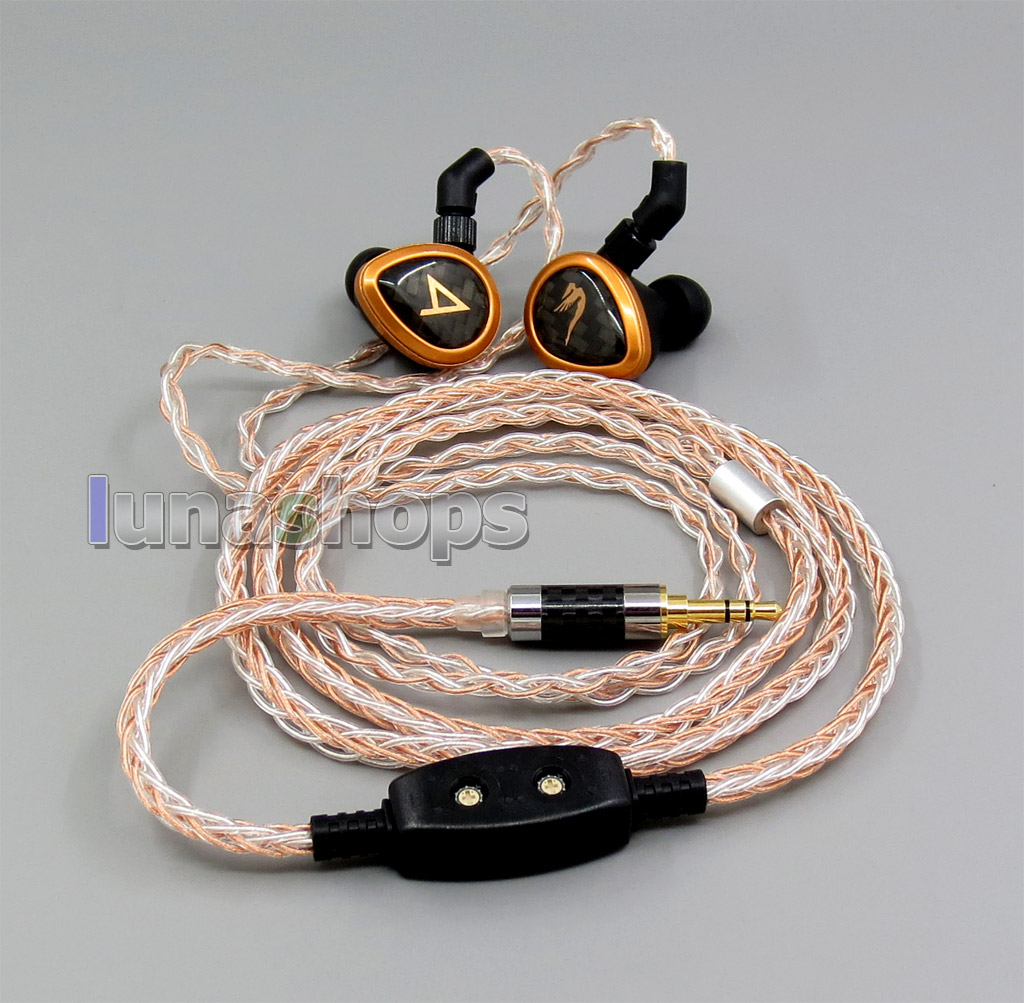 8 core 2.5mm 3.5mm 4.4mm Balanced MMCX  Pure OCC silver Plated Earphone Cable For AKR03 Roxxane JH24 Layla Angie AK70 AK380 KANN