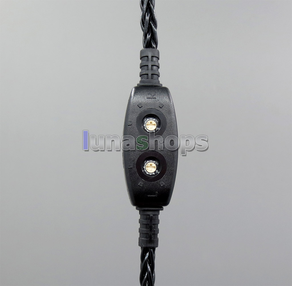 Black 8 core 2.5mm 4.4mm 3.5 Balance Pure Silver Plated Earphone Cable For AKR03 Roxxane JH24 Layla Angie AK70 AK380 KANN