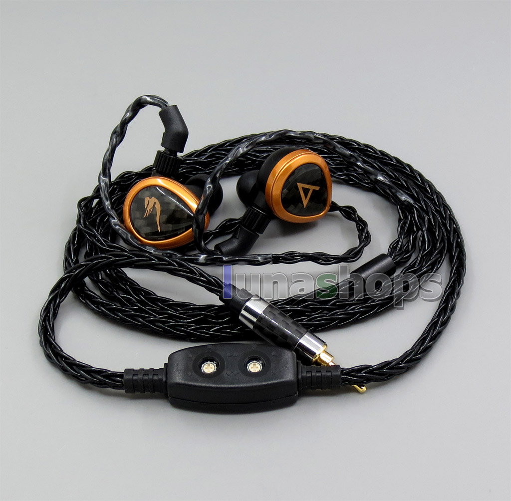 Black 8 core 2.5mm 4.4mm 3.5 Balance Pure Silver Plated Earphone Cable For AKR03 Roxxane JH24 Layla Angie AK70 AK380 KANN