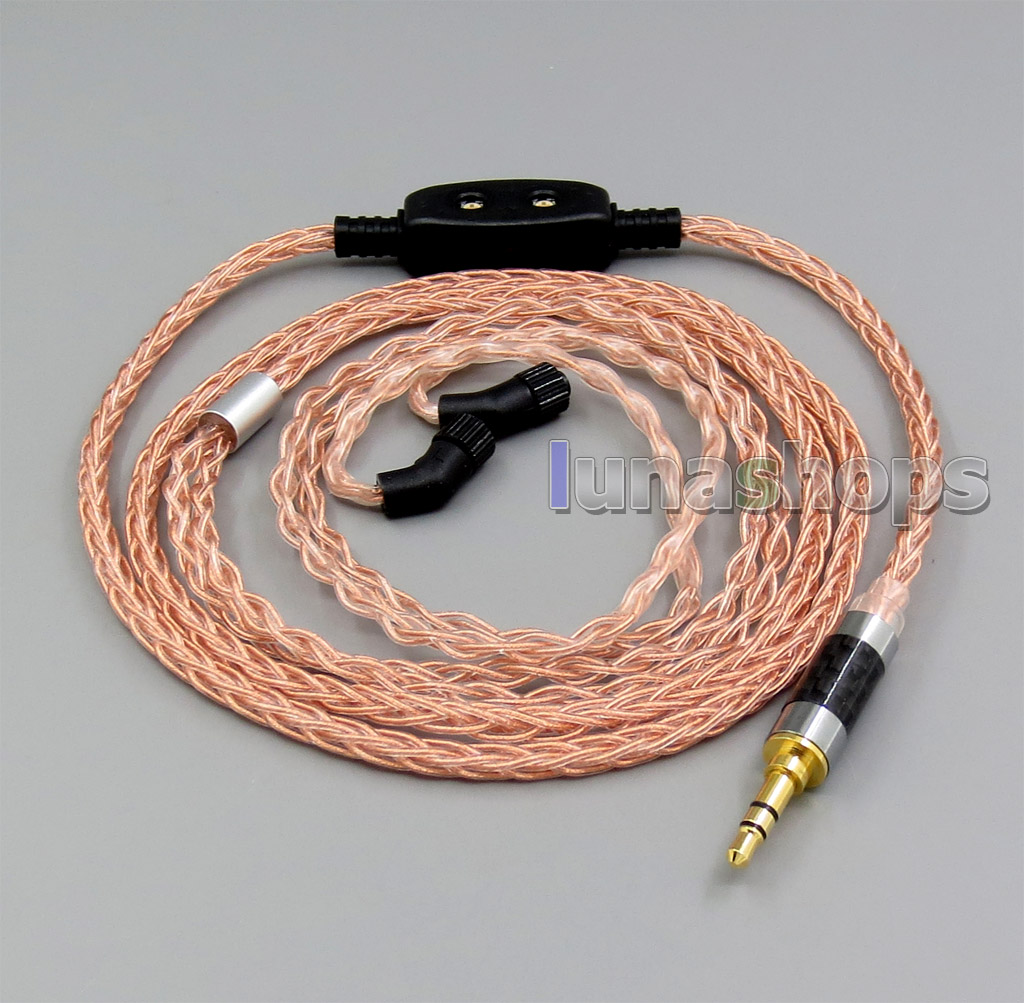 8 core 2.5mm 4.4mm Balanced MMCX Pure OCC Copper Earphone Cable For AKR03 Roxxane JH24 Layla Angie AK70 AK380 KANN