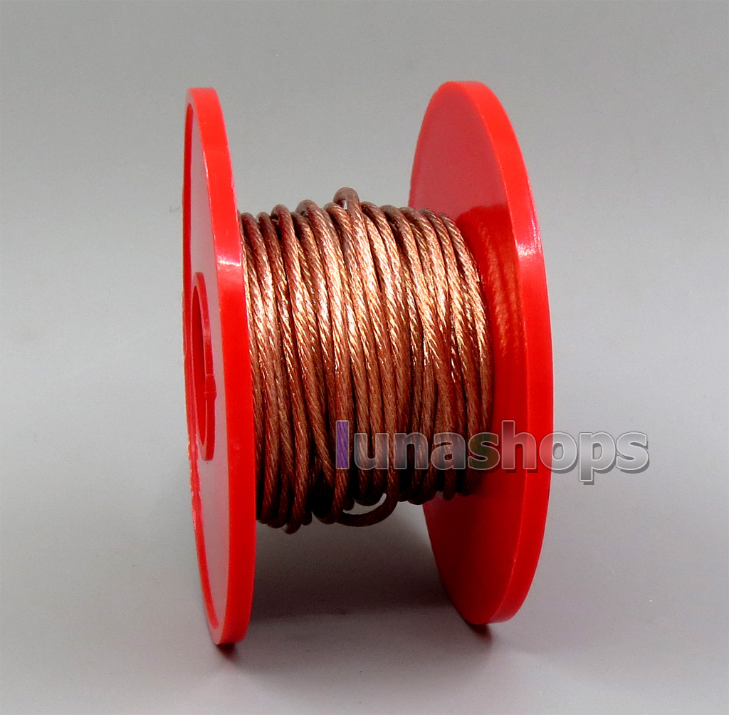 Hi-Res 63*0.1mm Bulk Extremely Soft Hi-Res 99.99999% 7N Pure OCC Copper Earphone Headphone DIY Custom Cable(Not  )