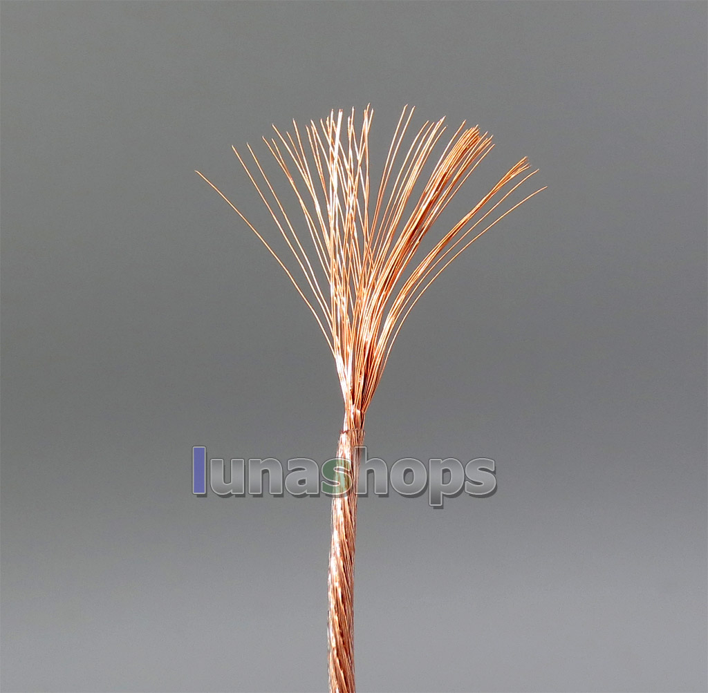 Hi-Res 63*0.1mm Bulk Extremely Soft Hi-Res 99.99999% 7N Pure OCC Copper Earphone Headphone DIY Custom Cable(Not  )