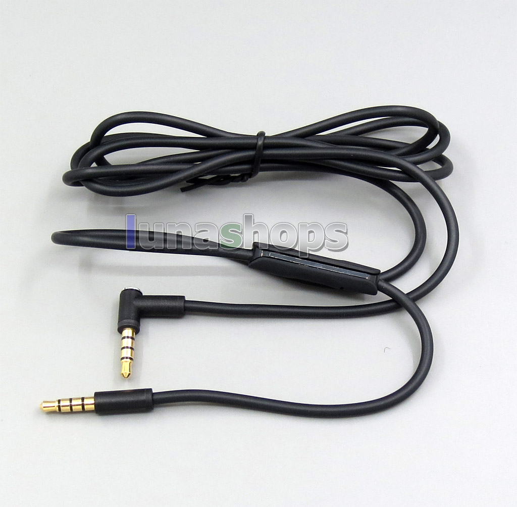 Mic Remote 3.5mm Jack Audio Cable Cord Wire Replacement for Beats Solo HD Studio Pro Mixr  