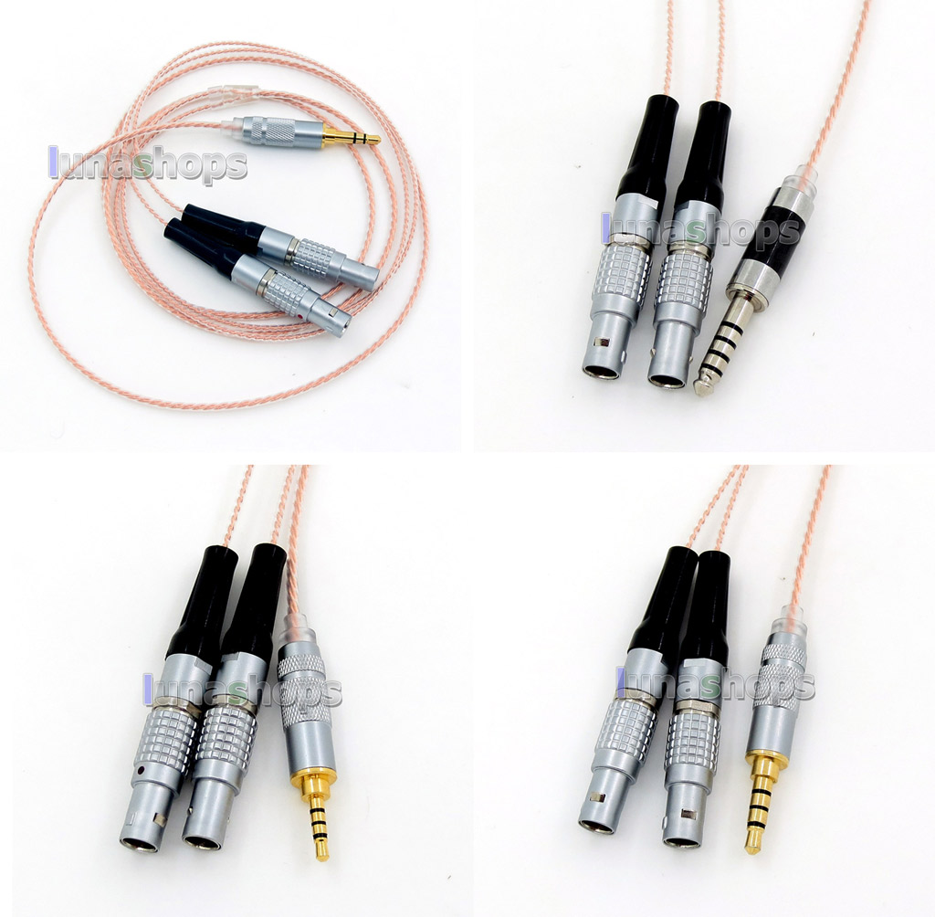 7N OCC Silver Plated Mixed Headphone Cable For Focal Utopia Fidelity Circumaural