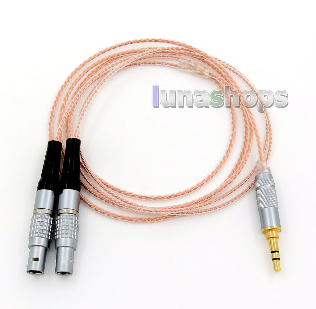 7N OCC Silver Plated Mixed Headphone Cable For Focal Utopia Fidelity Circumaural
