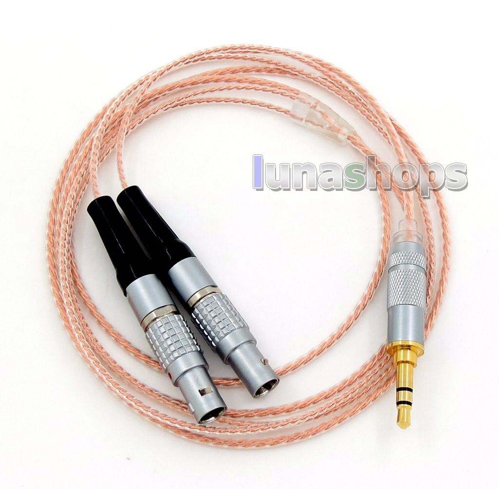 7N OCC Silver Plated Mixed Headphone Cable For Focal Utopia Fidelity Circumaural
