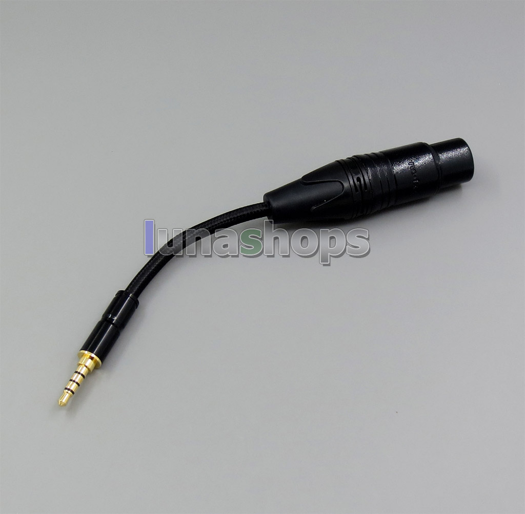 Net Shielding 3.5mm Silver Plated TRRS Re-Zero Balanced To 4pin XLR Female Cable For Hifiman HM901 HM802 Headphone Amplifier