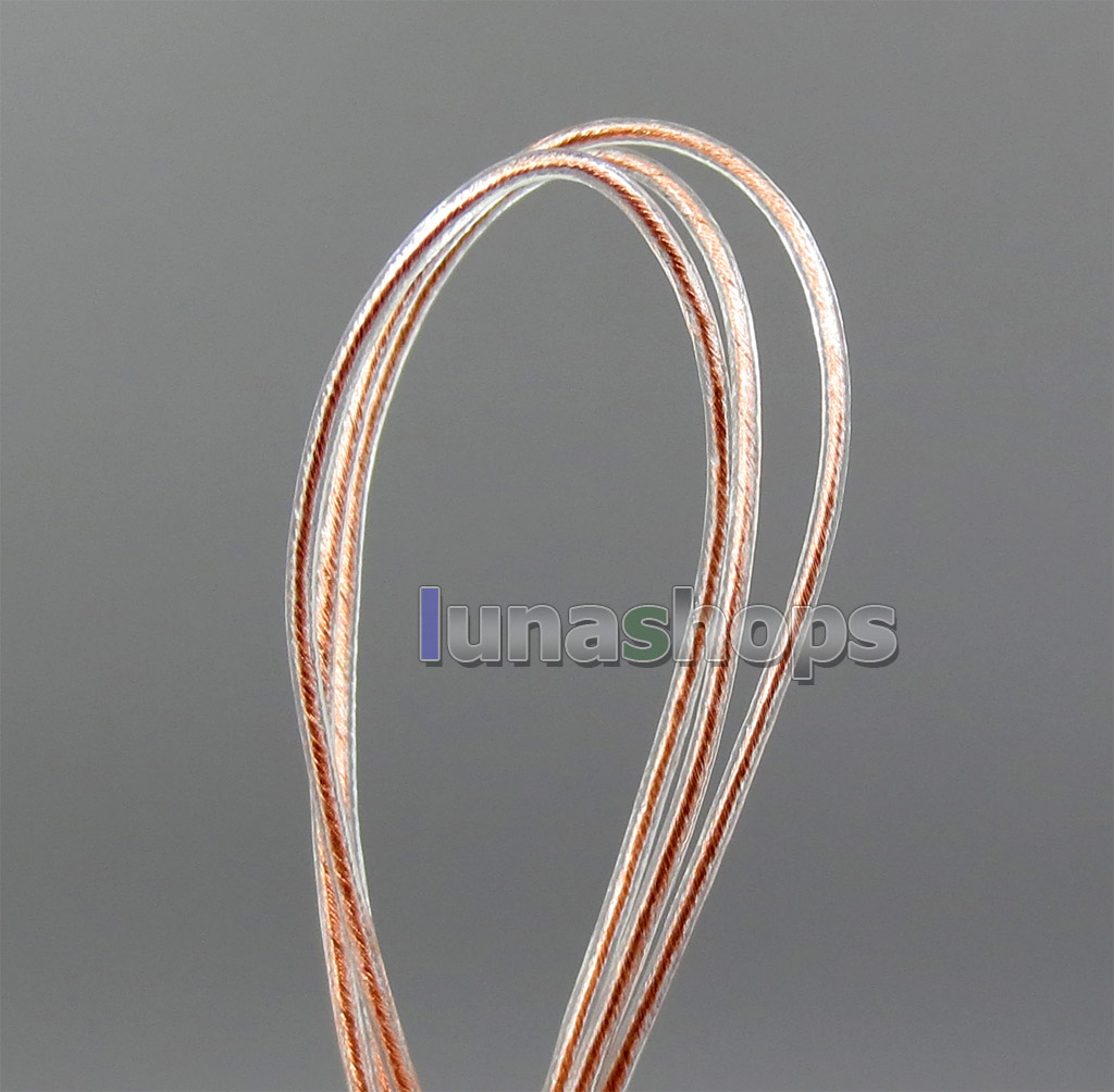 6m 6n OCC 28*0.05mm Crystal PVC OD: 1mm DIY Audio Headphone Earphone Cable