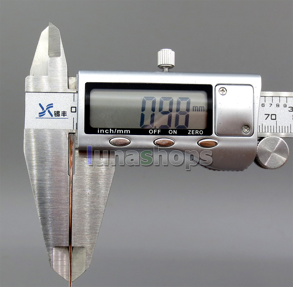 6m 6n OCC 28*0.05mm Crystal PVC OD: 1mm DIY Audio Headphone Earphone Cable