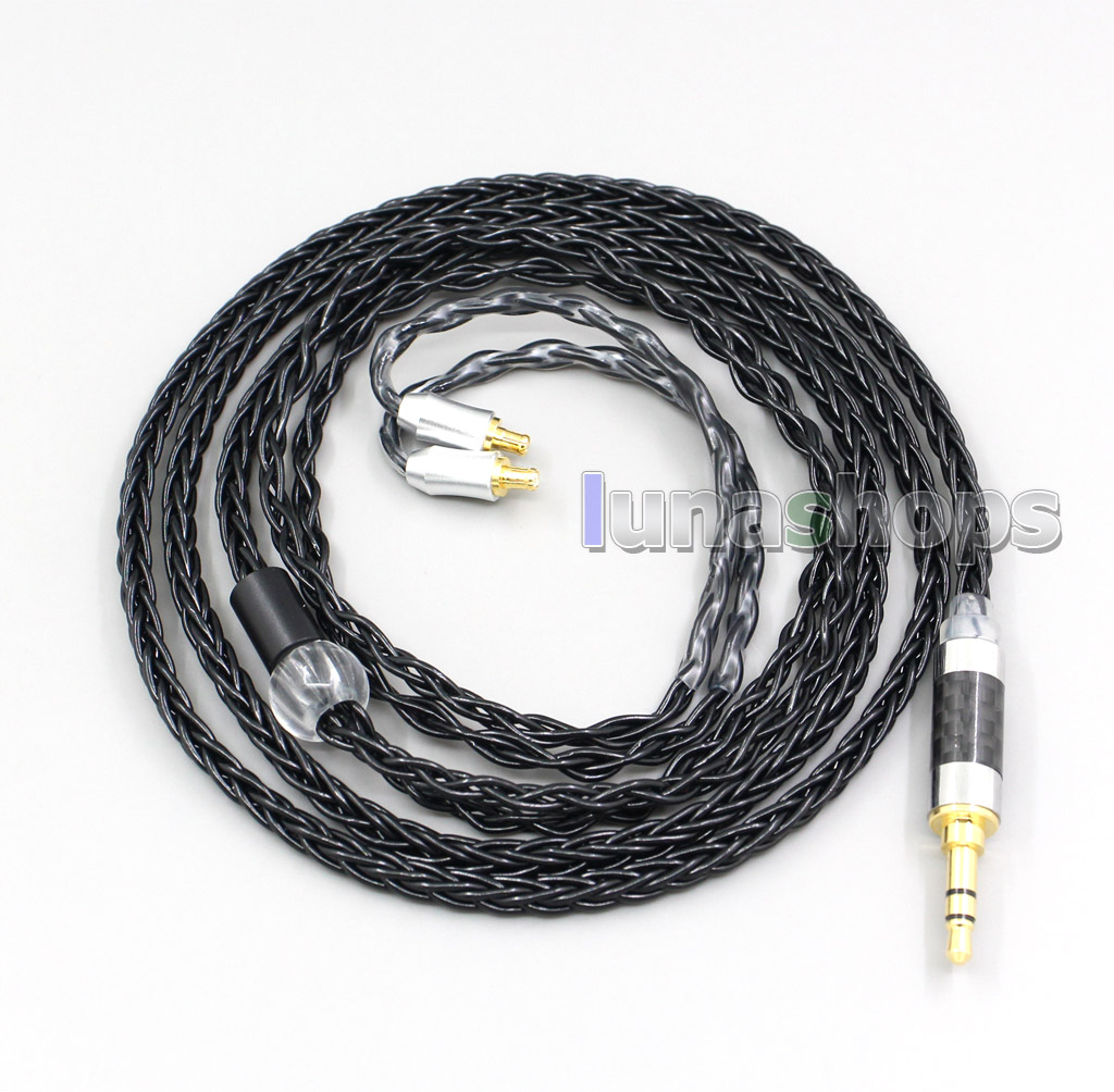 8 Core Silver Plated Black Earphone Cable For Audio Technica ATH-CKR100 ATH-CKR90 ATH-CKS1100 ATH-CKR100IS ATH-CKS1100IS