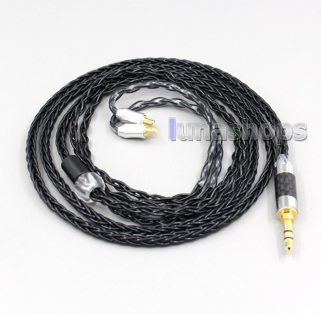 8 Core Silver Plated Black Earphone Cable For Audio Technica ATH-CKR100 ATH-CKR90 ATH-CKS1100 ATH-CKR100IS ATH-CKS1100IS
