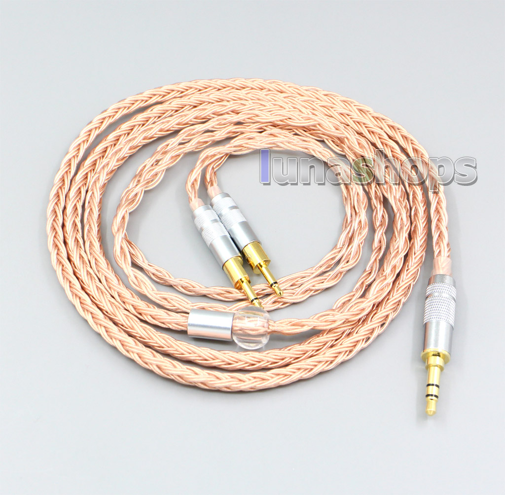 2.5mm 3.5mm XLR Balanced 16 Core 99% 7N OCC Earphone Cable For Sennheiser HD700 Headphone