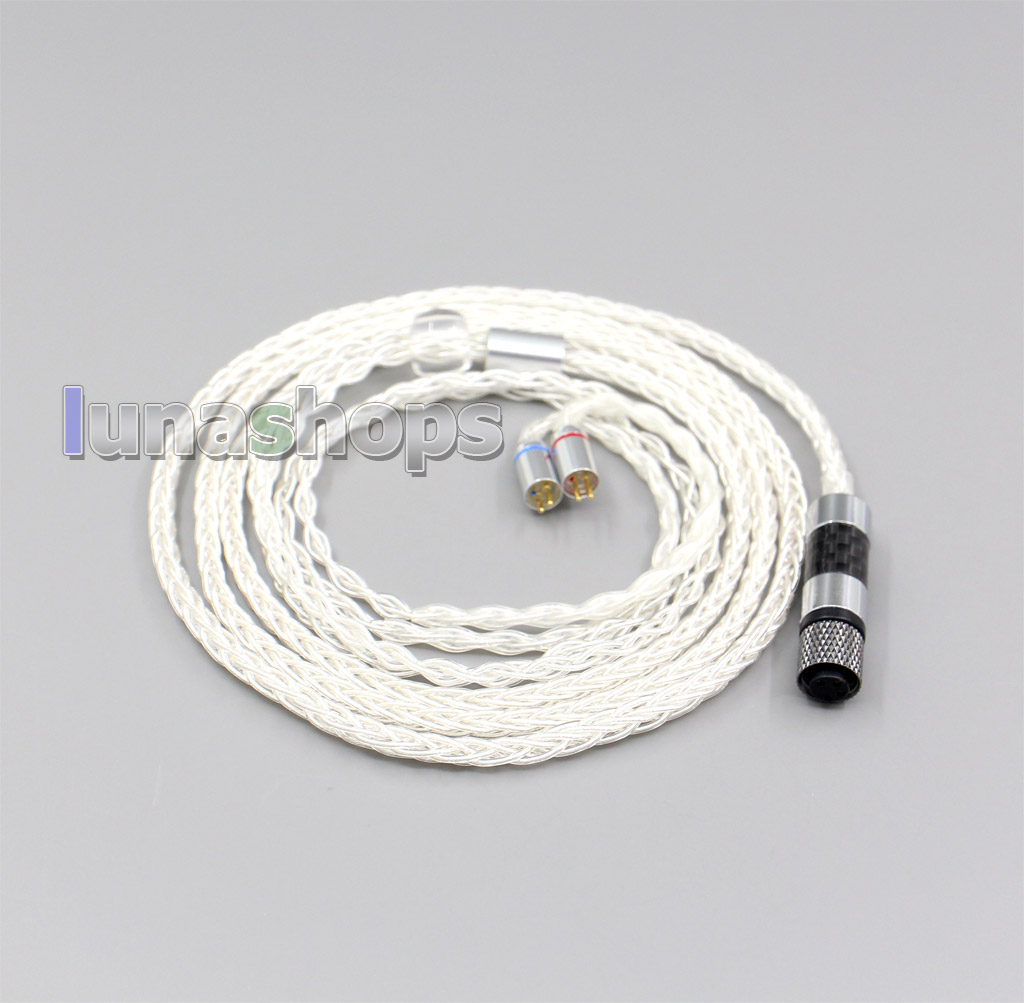 4 in 1 Awesome 99.99% Pure Silver Earphone Cable For Flat Step JH Audio JH16 Pro JH11 Pro 5 6 7 BA Custom