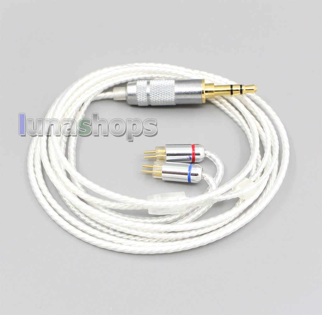 Hi-Res Silver Plated 7N OCC Earphone Cable For 0.78mm BA Custom Westone W4r UM3X UM3RC JH13 High Step