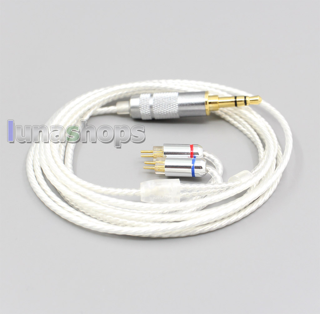 Hi-Res Silver Plated 7N OCC Earphone Cable For 0.78mm BA Custom Westone W4r UM3X UM3RC JH13 High Step