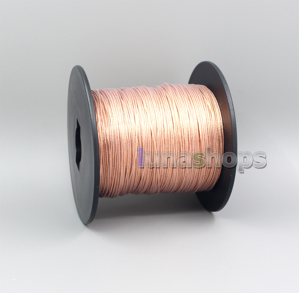 10m Extreme Soft Pure 99.9999999% 7N OCC Signal Earphone Headphone Cable 100*0.05 Dia:0.9mm