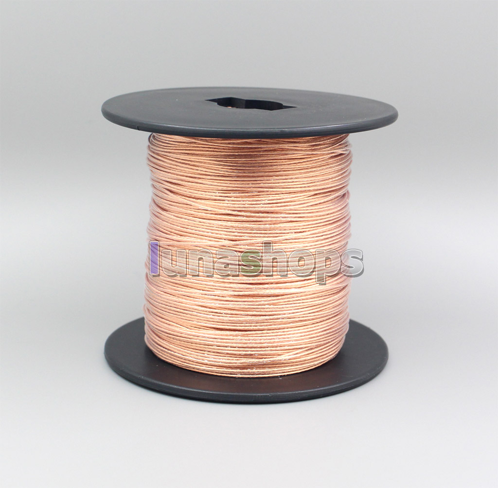 10m Extreme Soft Pure 99.9999999% 7N OCC Signal Earphone Headphone Cable 100*0.05 Dia:0.9mm