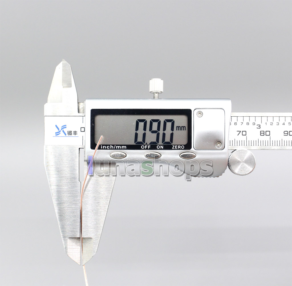 10m Extreme Soft Pure 99.9999999% 7N OCC Signal Earphone Headphone Cable 100*0.05 Dia:0.9mm