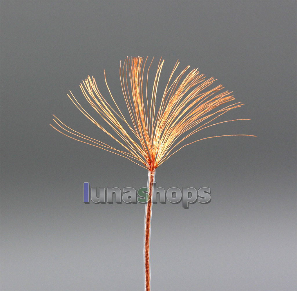 10m Extreme Soft Pure 99.9999999% 7N OCC Signal Earphone Headphone Cable 100*0.05 Dia:0.9mm