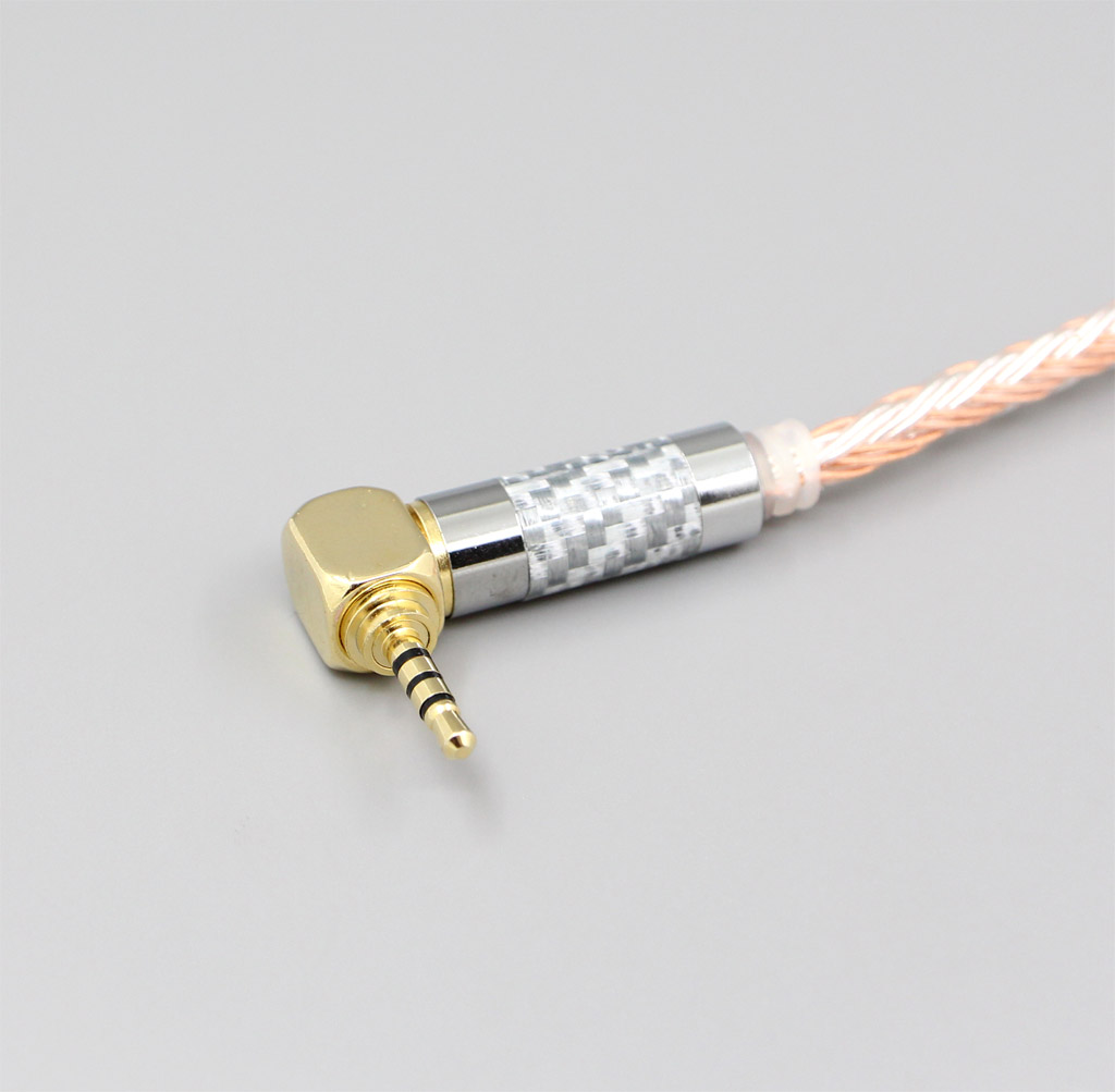 3.5mm XLR 16 Core OCC Silver Mixed Earphone Cable For Shure SE215 SE315 SE425 SE535 SE846
