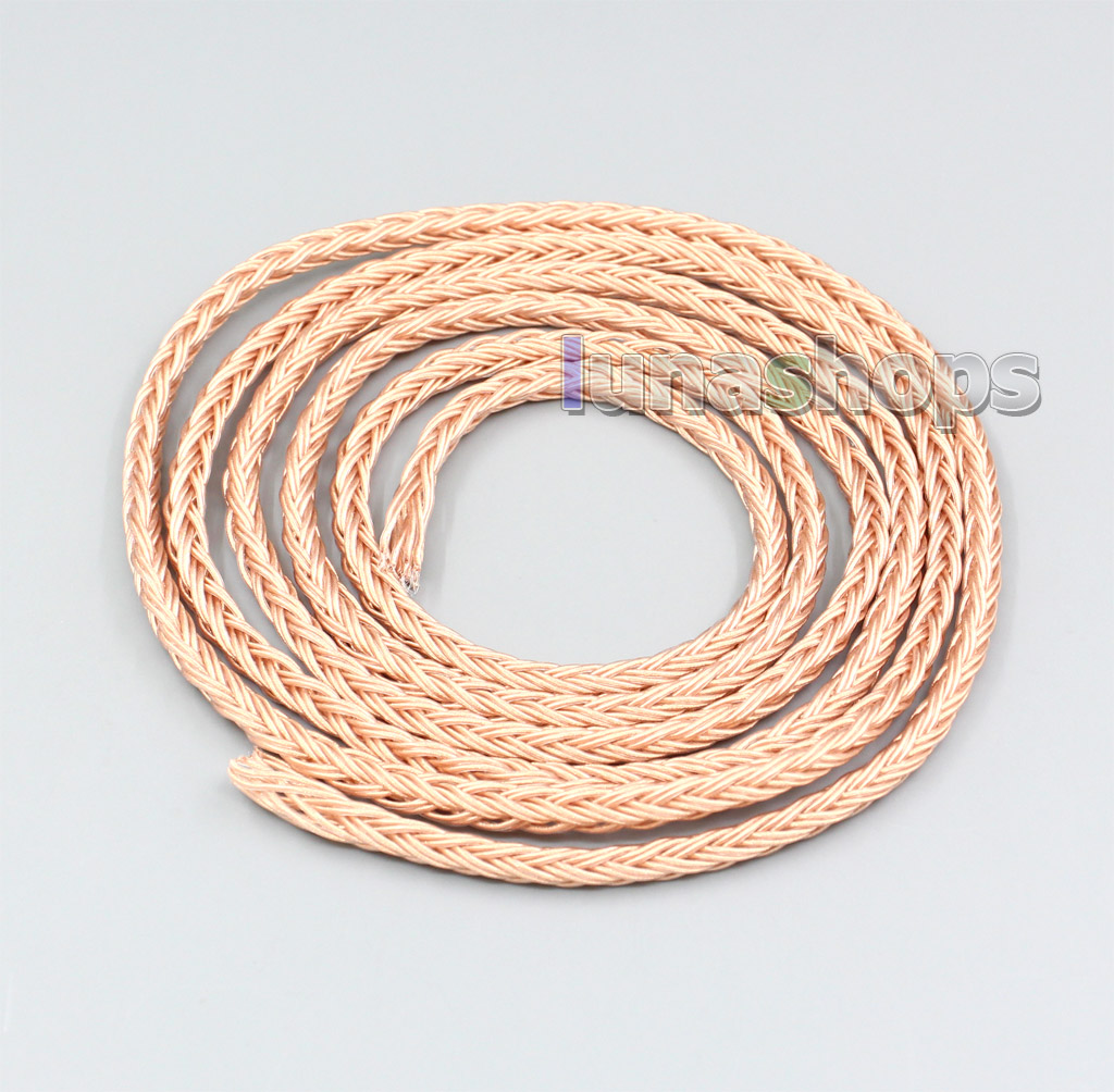 1m Clear 16 Cores PVC Extreme Soft Silver + OCC Mixed Signal Earphone Headphone Cable Wire 0.05mm*12 0.05mm*20