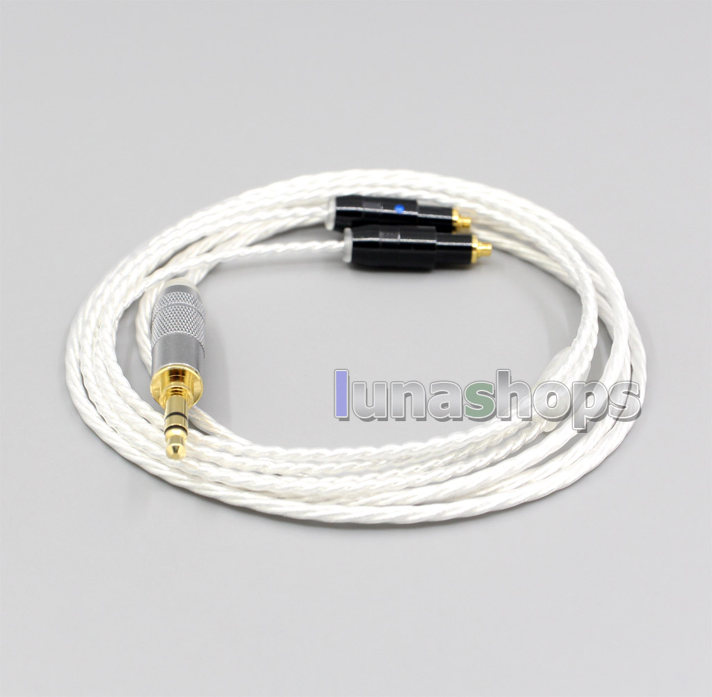 XLR 4.4mm 2.5mm Hi-Res Silver Plated 7N OCC Earphone Cable For Shure SRH1540 SRH1840 SRH1440