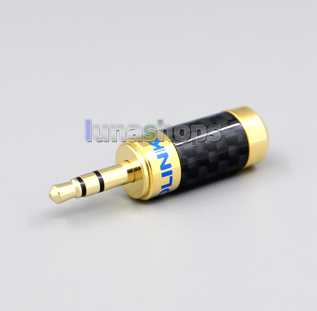 ACROLINK Gold CF-3.5 3.5mm Stereo Male Carbon Straight Adapter diameter 7mm for diy