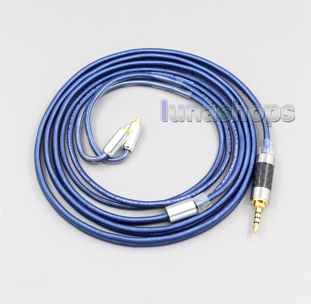 3.5mm 2.5mm 4.4mm Balanced 99.97% PURE Silver Cable For Shure se215 se315 se425 se535 Se846 MMCX