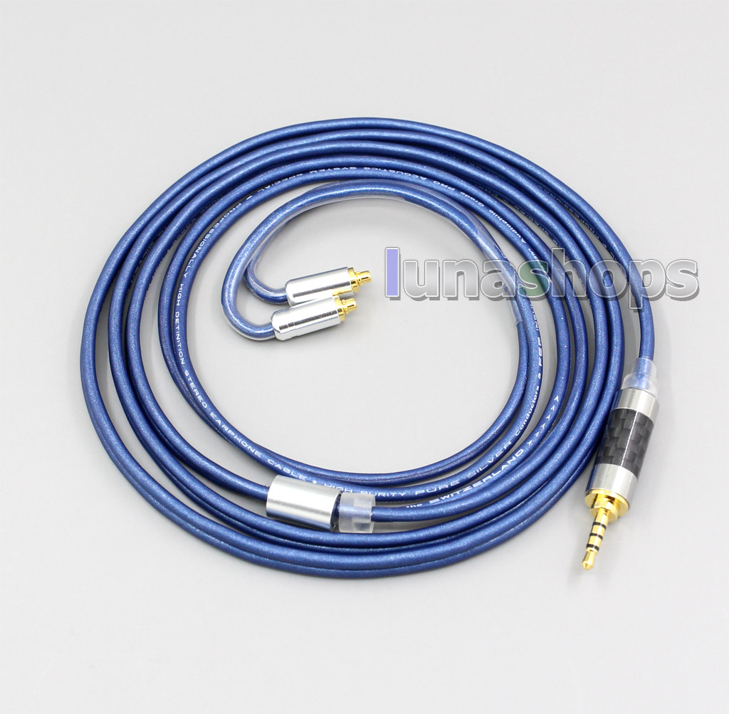 3.5mm 2.5mm 4.4mm Balanced 99.97% PURE Silver Cable For Shure se215 se315 se425 se535 Se846 MMCX