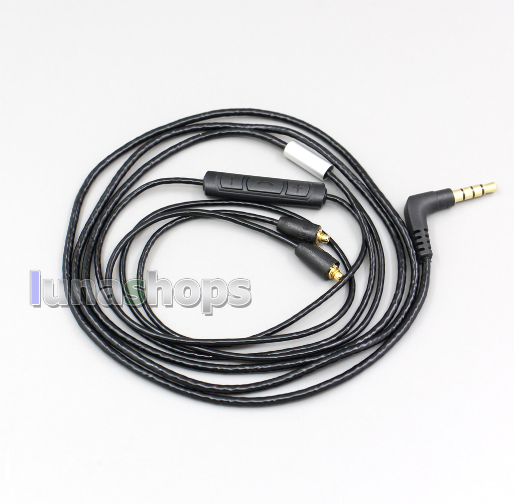 With Mic Remote Volume Earphone Cable For Shure se215 se315 se425 se535 Se846