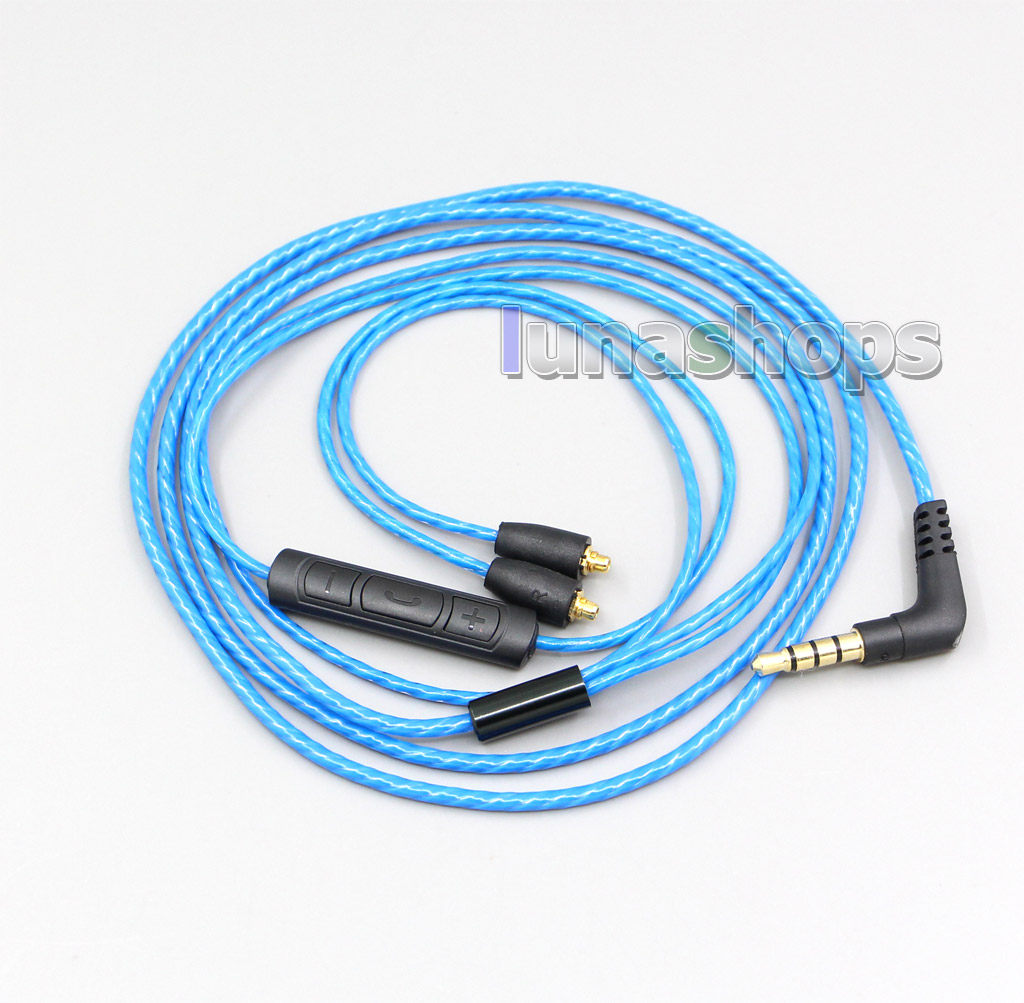 With Mic Remote Volume Earphone Cable For Shure se215 se315 se425 se535 Se846
