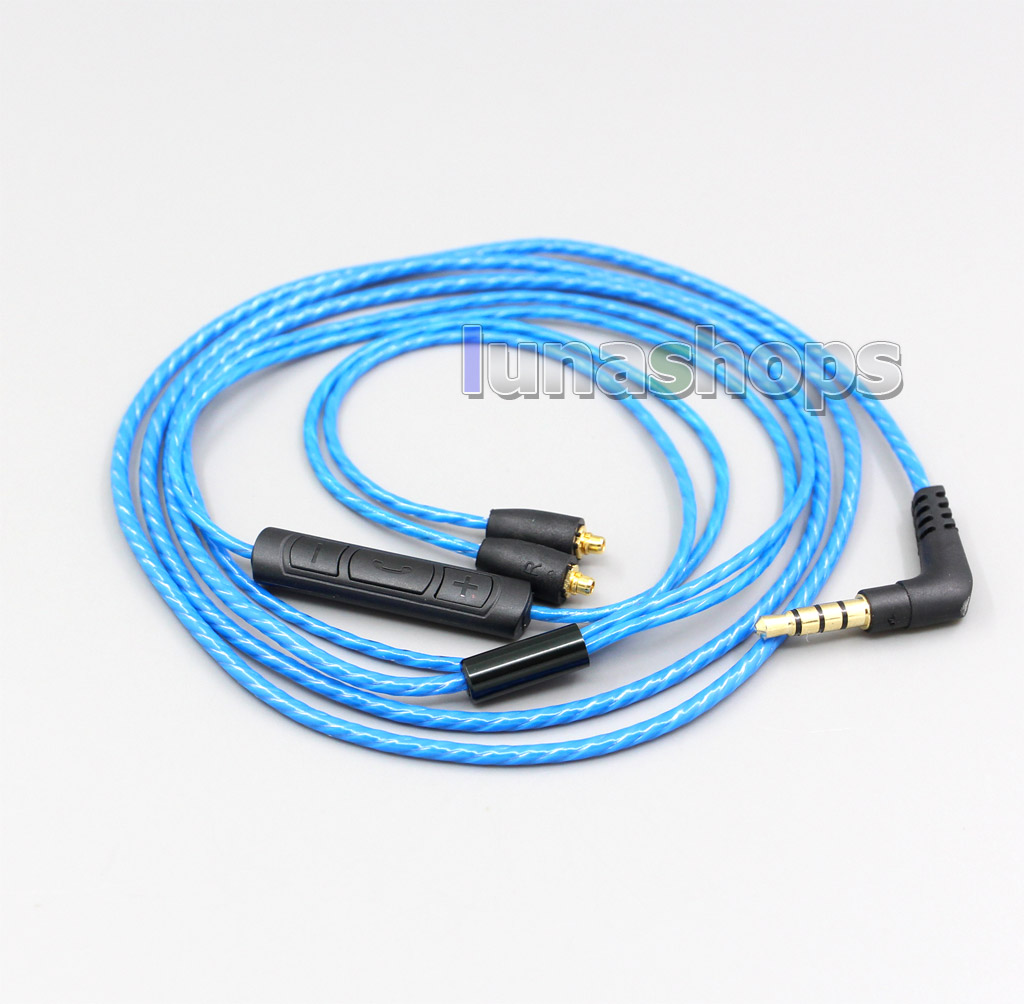 With Mic Remote Volume Earphone Cable For Shure se215 se315 se425 se535 Se846