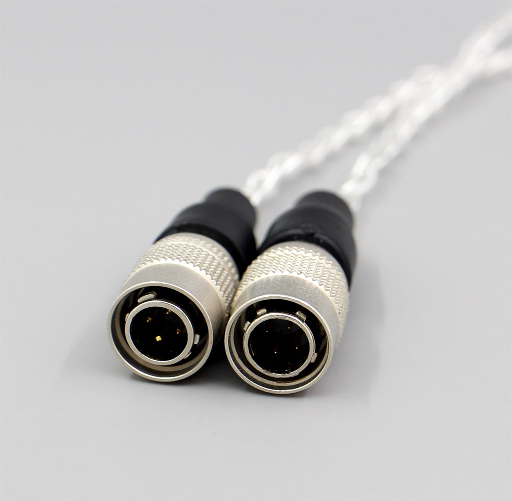 2.5mm 4.4mm XLR 8 Core Silver Plated OCC Earphone Cable For Mr Speakers Ether Alpha Dog Prime Headphone