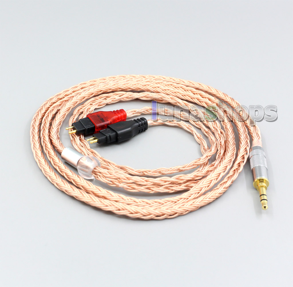 2.5mm 3.5mm XLR Balanced 16 Core 99% 7N  OCC Earphone Cable For Sennheiser HD580 HD600 HD650 HDxxx HD660S