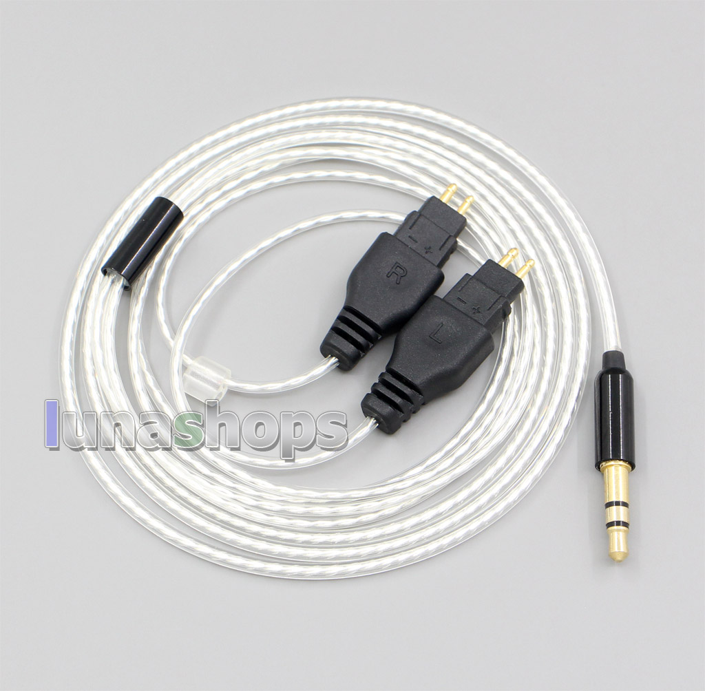 3.5mm 2.5mm Balanced Pure Silver Plated Earphone Cable For Sennheiser HD580 HD600 HD650 HDxxx HD660S