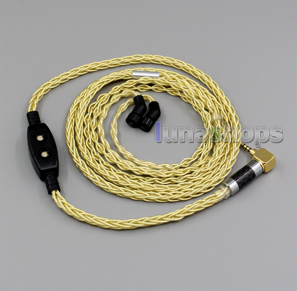 3.5mm 2.5mm 4.4mm Pure Silver+Gold Plated Mixed Headphone Cable For AKR03 Roxxane JH24 Layla Angie AK70 AK380 KANN