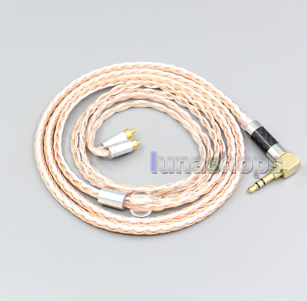 3.5mm 2.5mm 4.4mm XLR Balanced 16 Core Silver Plated OCC Mixed Earphone Cable For Dunu dn-2002