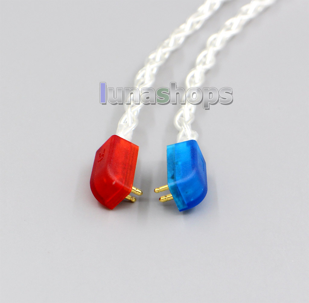 99% Pure Silver 8 Core 2.5mm 4.4mm 3.5mm XLR Headphone Earphone Cable  For Etymotic ER4B ER4PT ER4S ER6I ER4